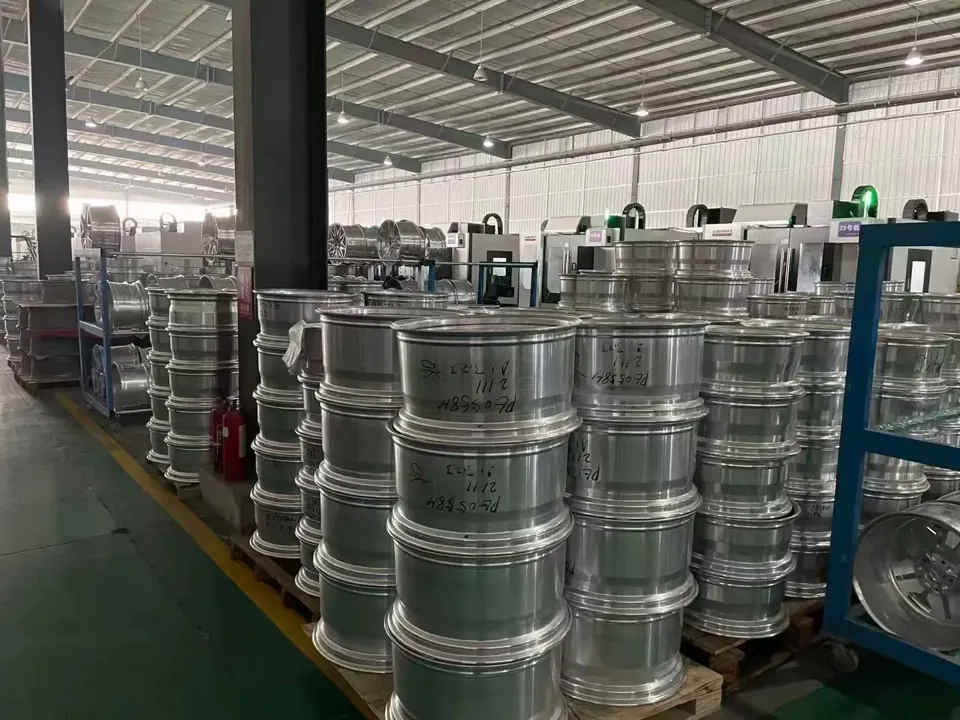 Wheel machining area